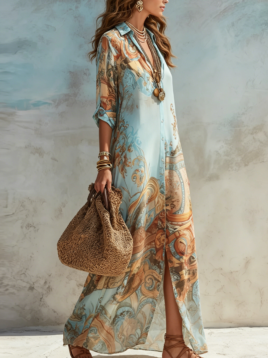 Baroque™ Elegant Flowing Summer Dress