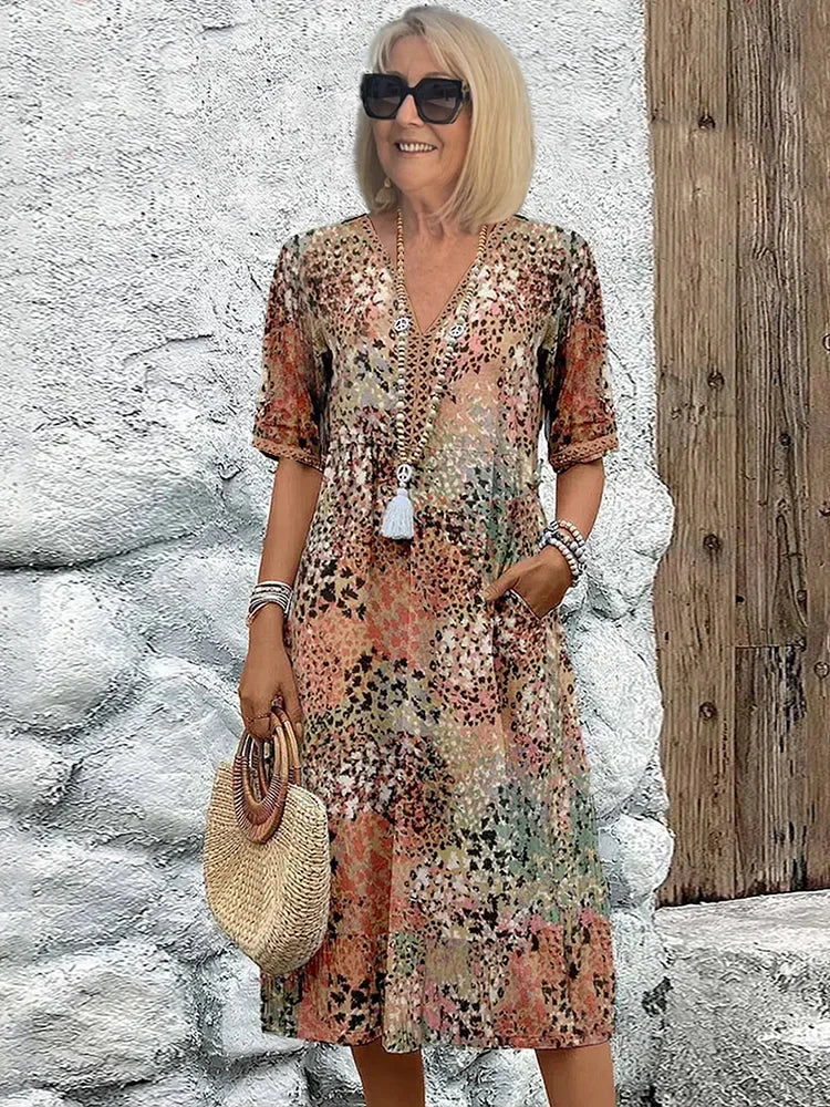 Karen | Light Dress with V-Neck
