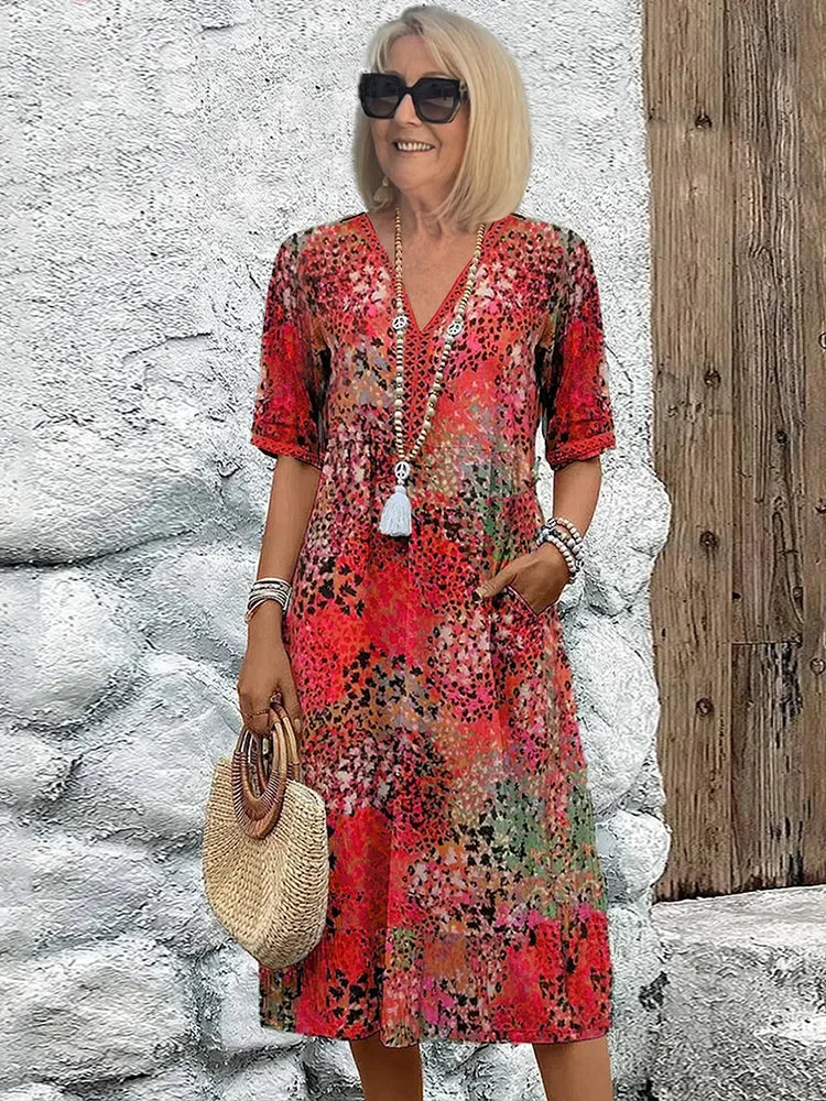 Karen | Light Dress with V-Neck